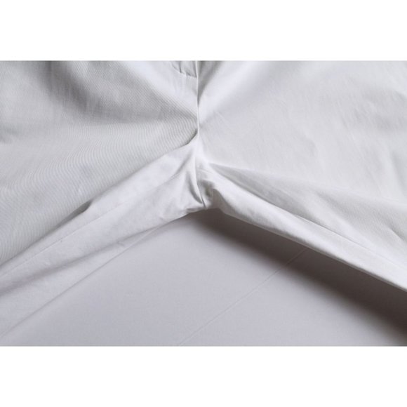 Max Mara Studio Armilla Cotton Gabardine Trousers White Size US 6 - Picture 7 of 11